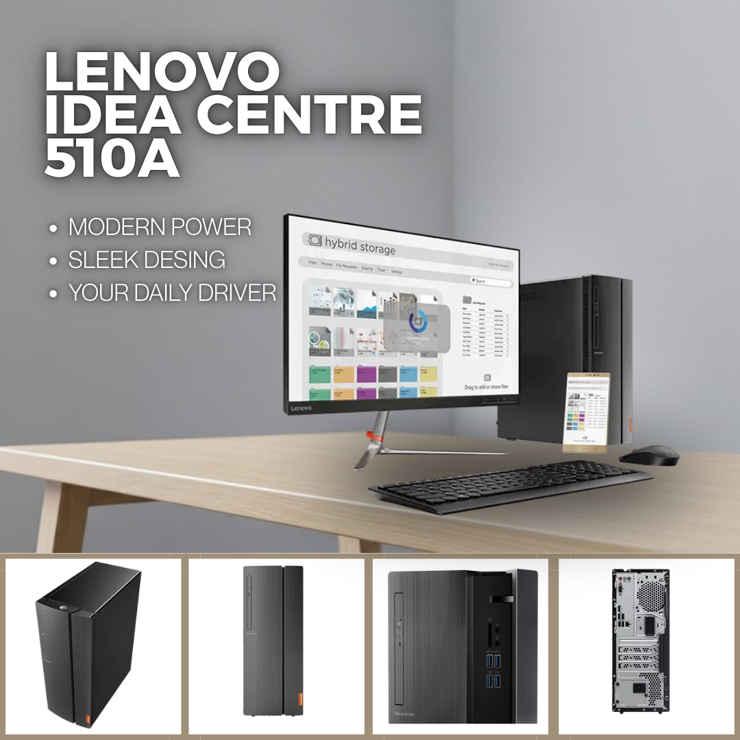 Lenovo IdeaCentre 510A Tower | PC de Escritorio Rendimiento y Estilo