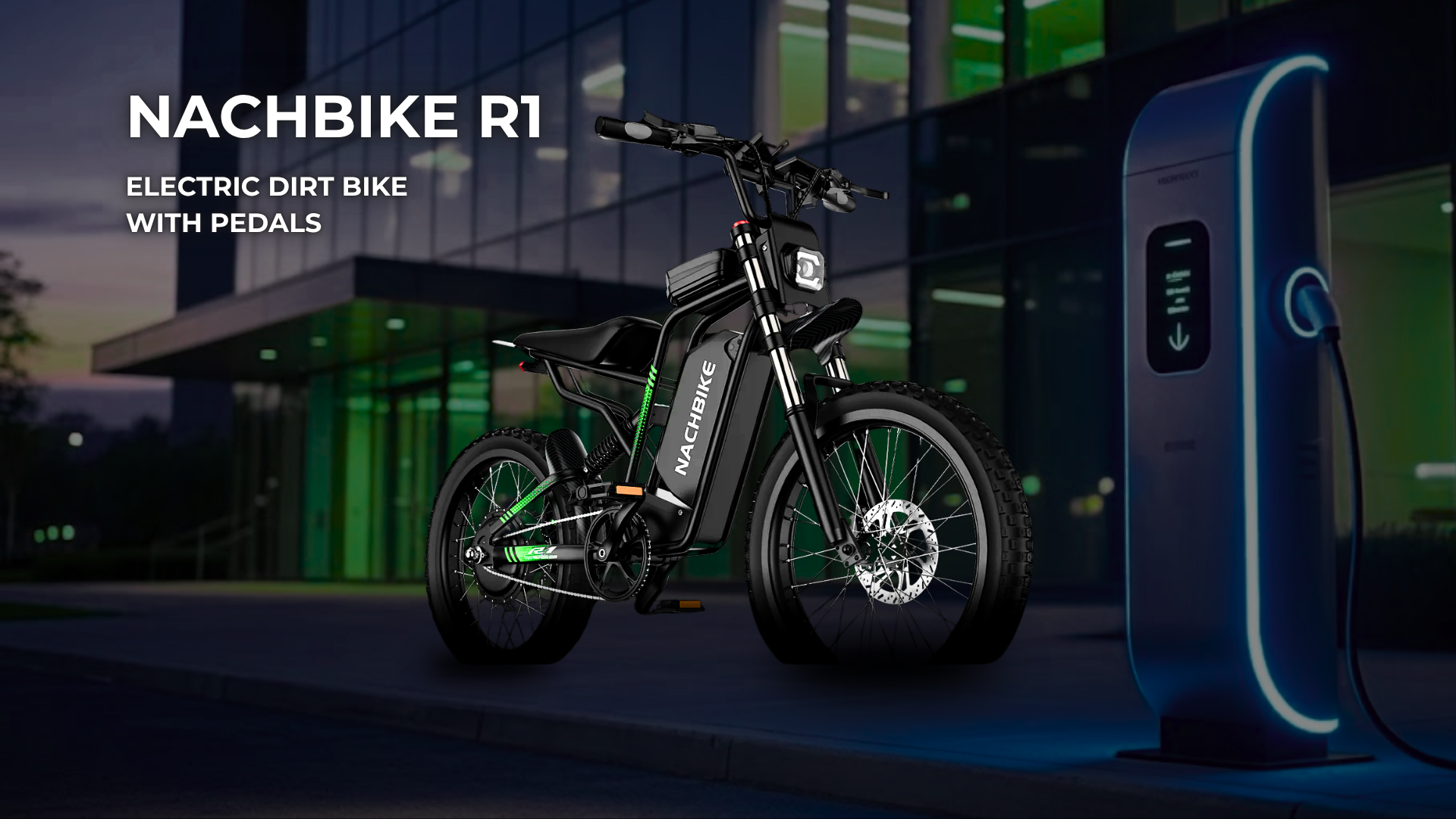 Nachbike R1 Electric Dirt Bike with Pedals