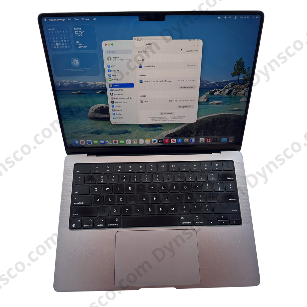 MacBook Pro M1 Pro 2021 16GB RAM / 1 Tera SSD 16-Core GPU (Classification A)