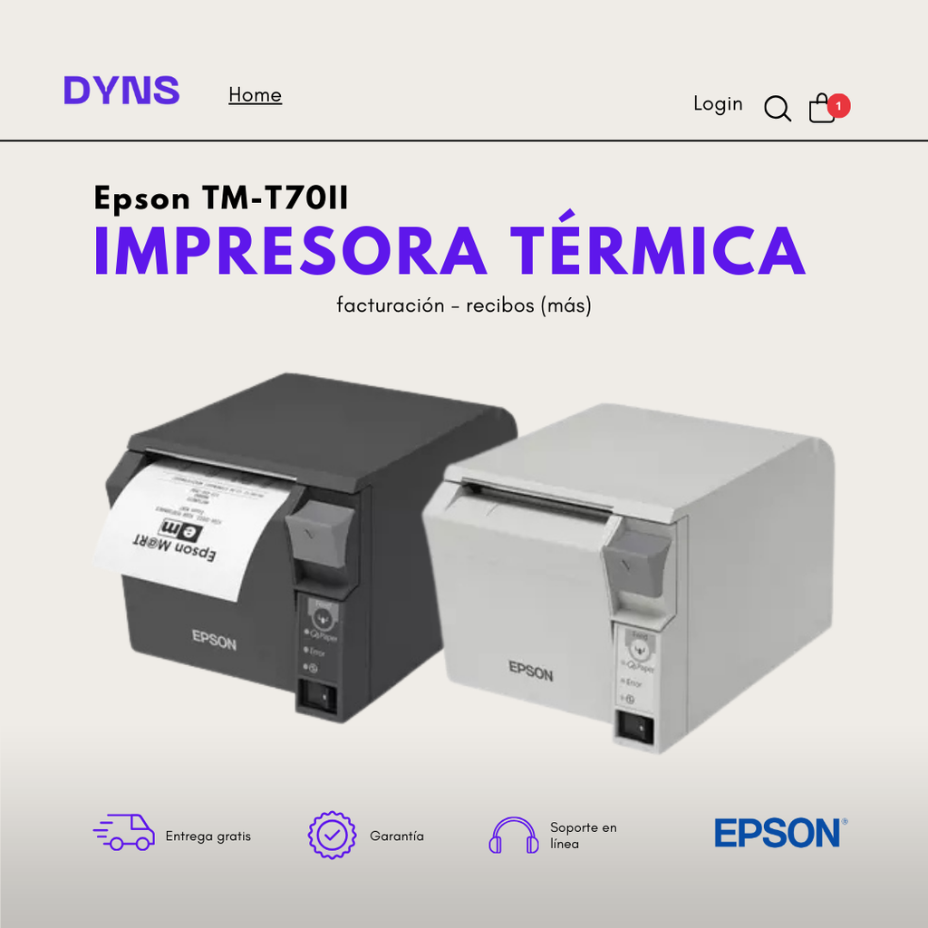 Impresora térmica Epson TM-T70II