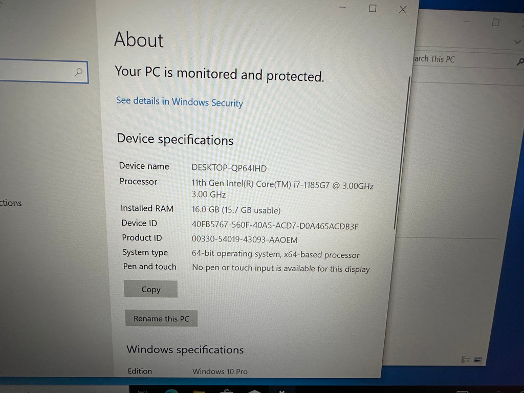 ThinkPad T14 2th i7-16|512