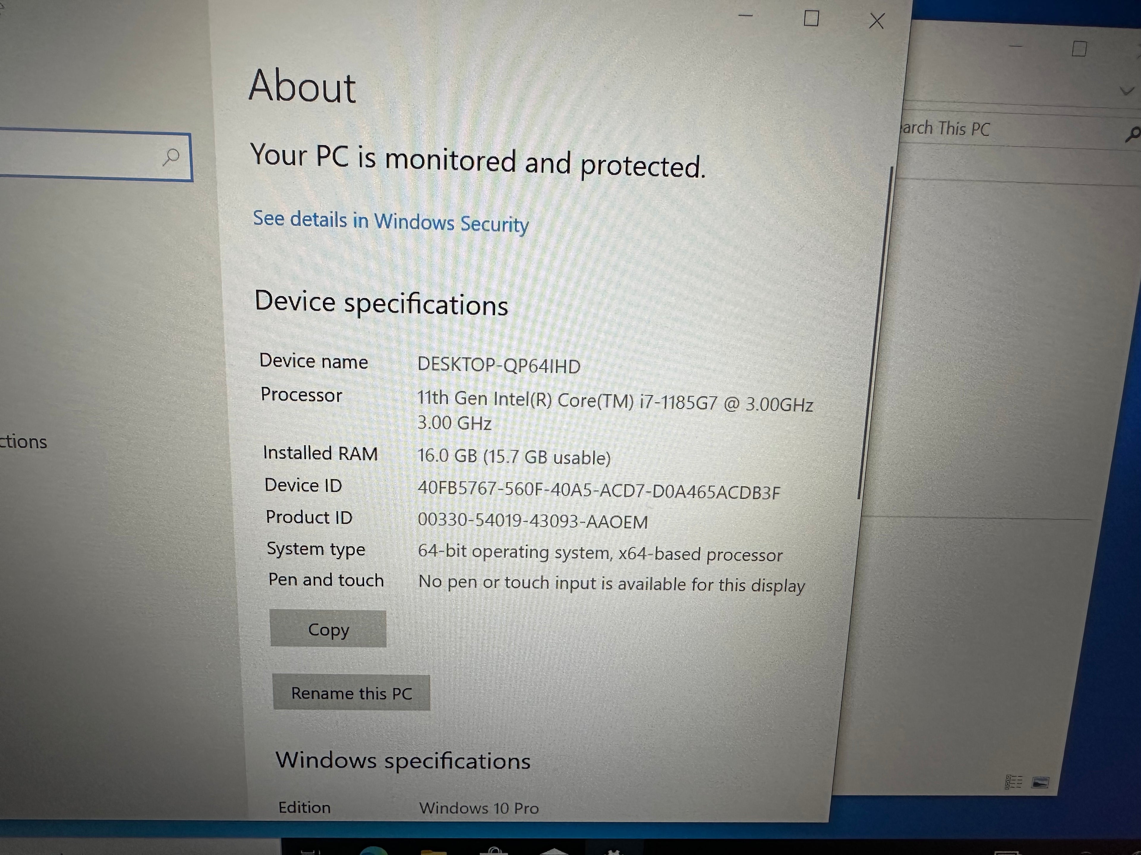ThinkPad T14 2th i7-16|512