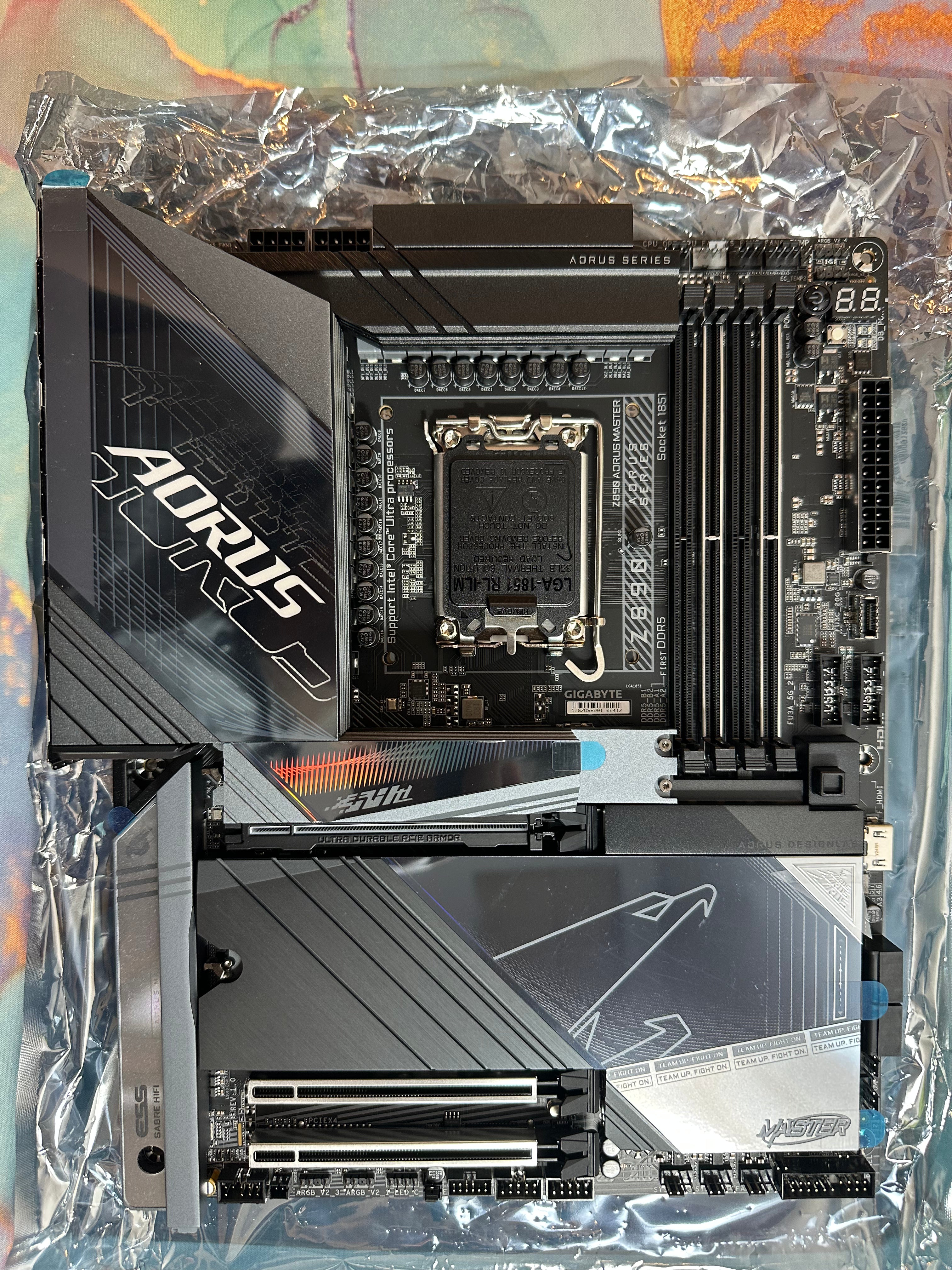 Gigabyte Z890 Aorus Master Wi-Fi 7 (intel) LGA 1851 motherboard - Open Box