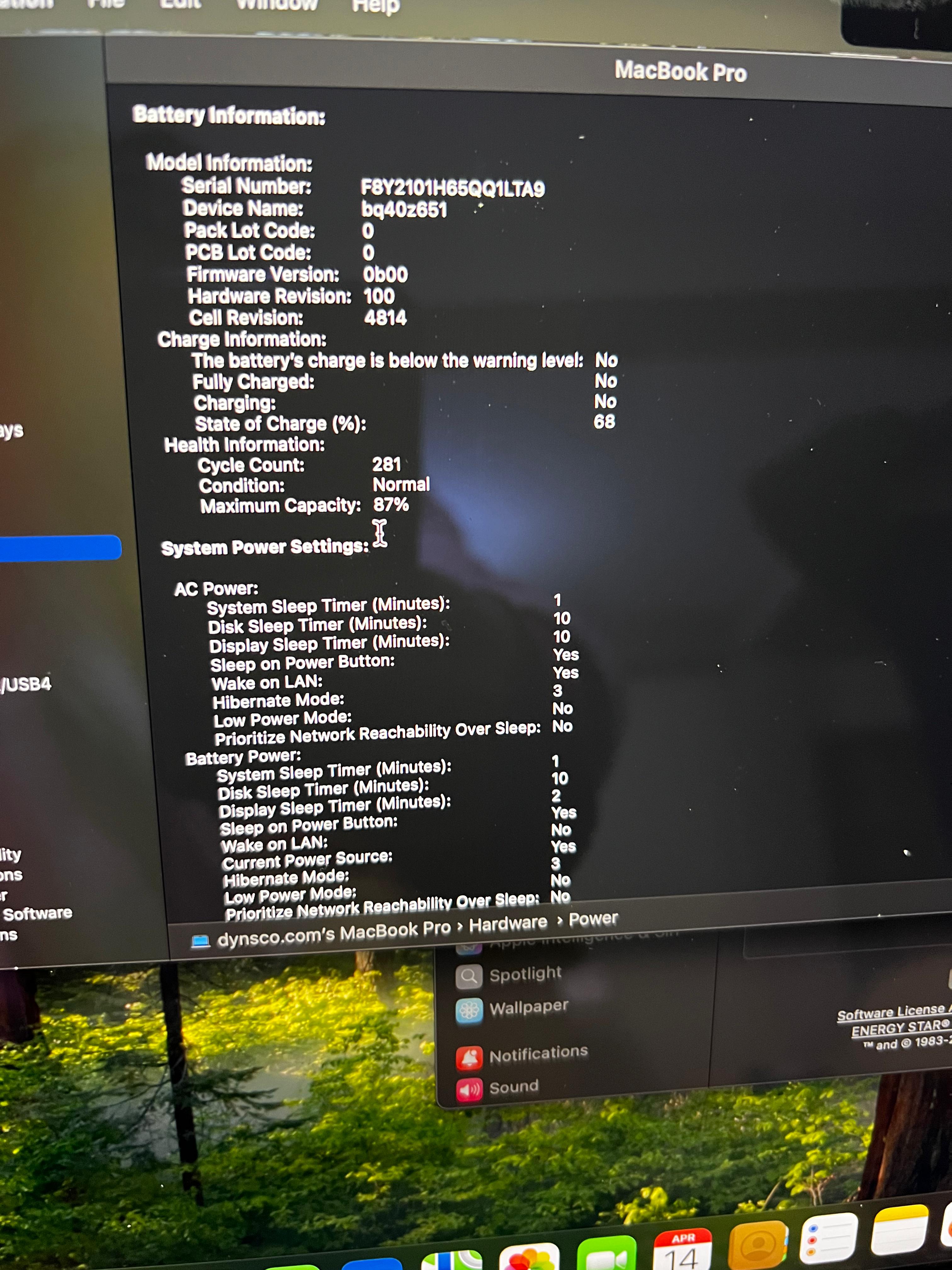 Apple MacBook Pro M1 2021 - 16GB RAM - 512GB 14" - 281 ciclos (87%) Silver (Clasificación A)