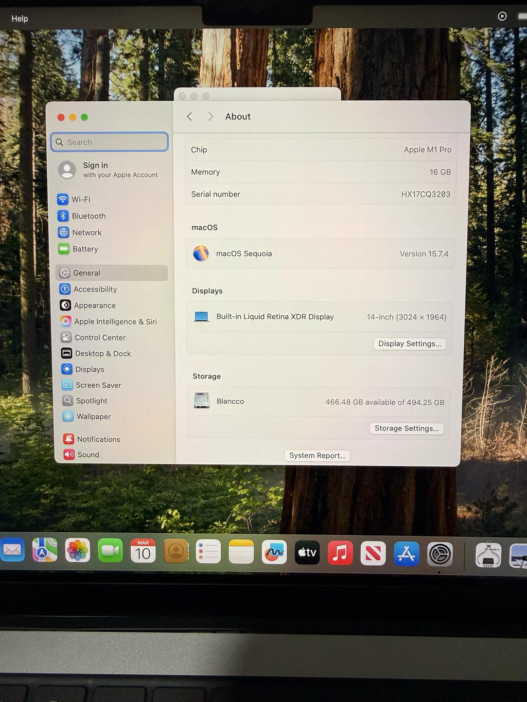 MacBook Pro M1 Pro 14" 16RAM / 512Gb Silver (Clasificación B)