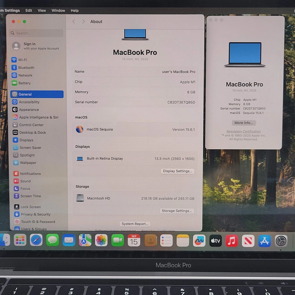 MacBook M1 2020 13" 8 RAM - 256 GB