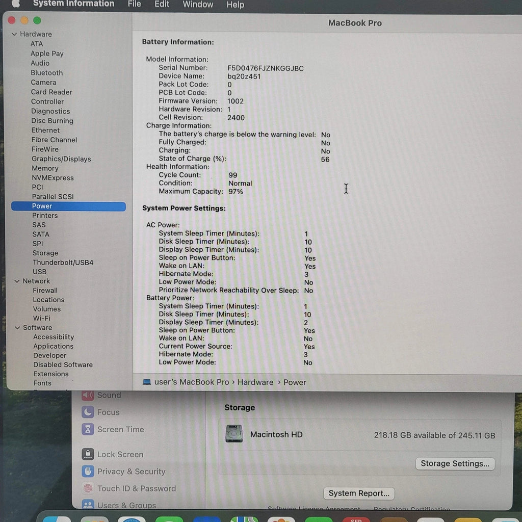 MacBook M1 2020 13" 8 RAM - 256 GB